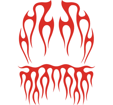 Adesivo per moto pacchetto inferno rider - TenStickers