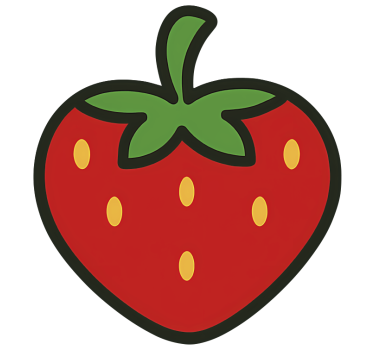 Adesivo per bici ciliegia dolce e fragola - TenStickers
