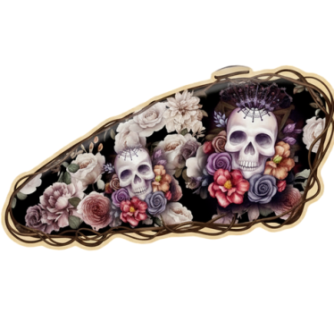 Adesivo per moto cavaliere della rosa morta - TenStickers
