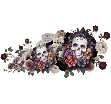 Adesivo per moto rosa morta - TenStickers