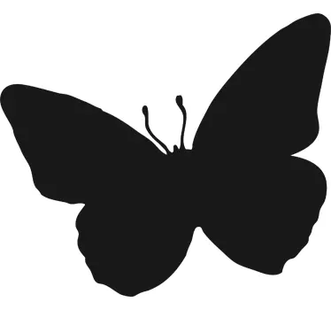 Adesivo murale lavagna silhouette farfalla - TenStickers