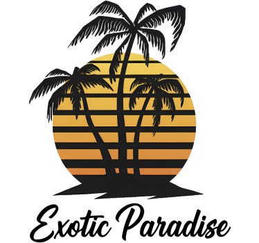Adesivo per roulotte tramonto paradisiaco esotico - TenStickers