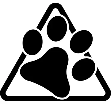Adesivo per auto zampa di cane - TenStickers