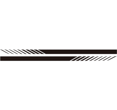 Adesivo per auto linee sportive - TenStickers