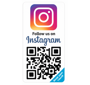 Adesivi animali per bambini codice qr verticale instagram - TenStickers