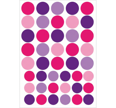 Adesivo per bici pois viola e rosa - TenStickers