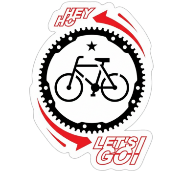 Adesivo per bici decalcomania let's go pattern - TenStickers