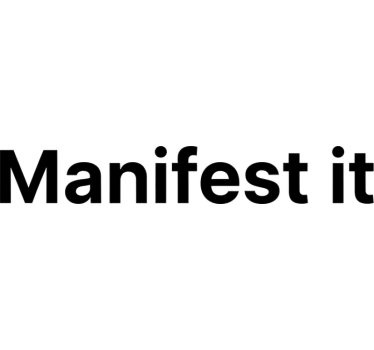 Adesivi animali per bambini citazione moderna "manifestalo" - TenStickers
