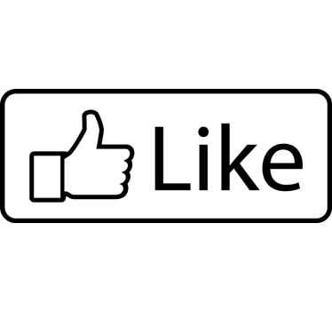 Disegno per pareti mi piace facebook - TenStickers