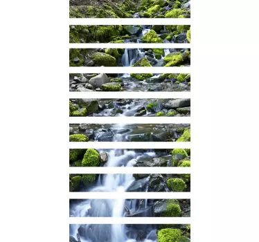Adesivo casa cascata naturale. - TenStickers