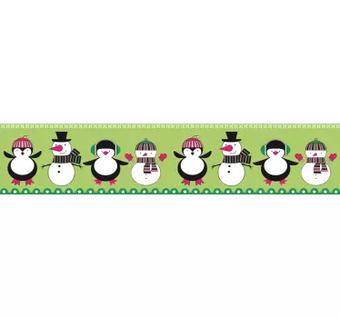 Adesivo cameretta cornice tema inverno - TenStickers