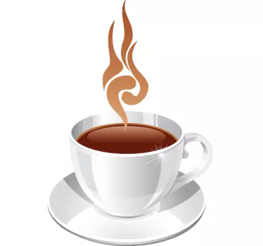 Sticker decorativo tazzina di caffè - TenStickers