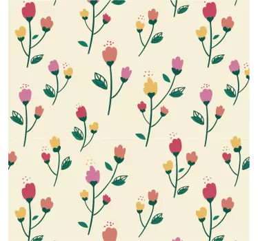Pellicola adesiva per mobile tulipani colorati - TenStickers