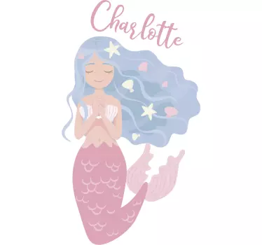 Sticker cameretta sirena colorata - TenStickers