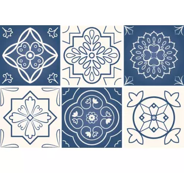 Adesivo murale decoro floreale - TenStickers