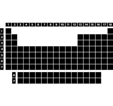 Lavagna adesiva tavola periodica elementi - TenStickers