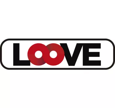 Adesivo testata letto affetto - TenStickers