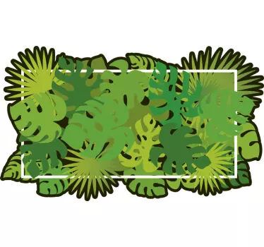 Adesivo testata letto composizione di fogliame opulento - TenStickers