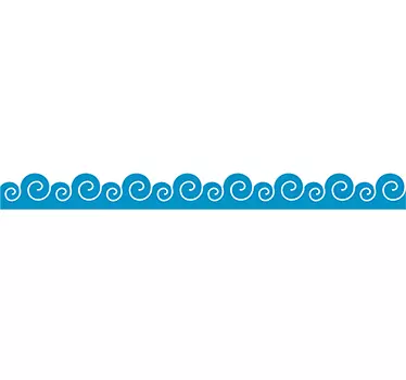 Sticker murale immagine onde - TenStickers