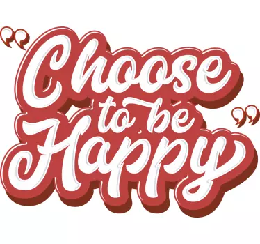 Adesivo frigo choose to be happy - TenStickers