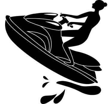 Adesivo murale sport moto d'acqua - TenStickers