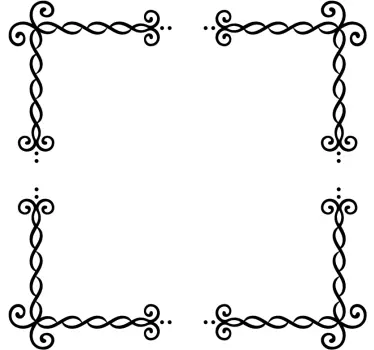 Cornice adesiva linee intrecciate - TenStickers