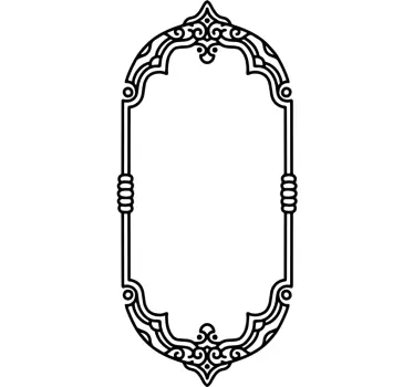 Adesivo per specchio vintage - TenStickers