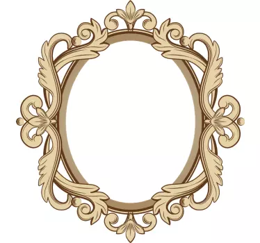 Cornice adesiva ovale - TenStickers