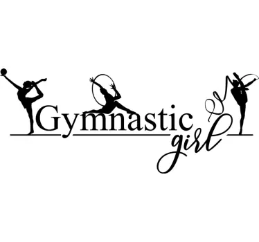 Adesivo murale sport ginnastica artistica - TenStickers
