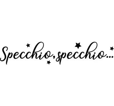 Sticker favole specchio delle mie brame - TenStickers