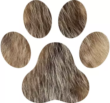 Adesivo auto impronta cane - TenStickers