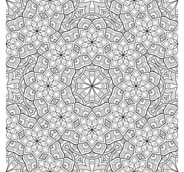 Pellicola vetro con Mandala - TenStickers