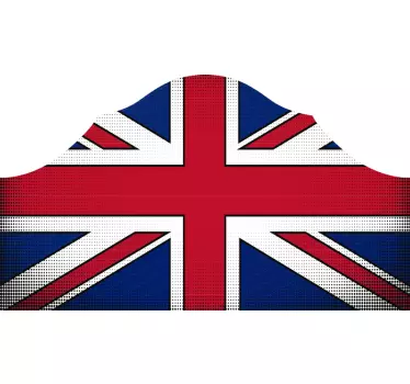 Adesivo murale testata letto bandiera Union Jack - TenStickers