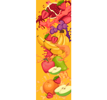 Adesivo frigo disegni di frutta - TenStickers
