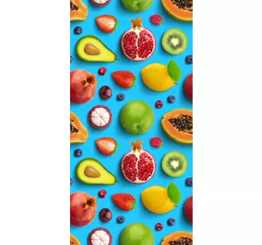 Adesivo frigo frutta per cucina - TenStickers