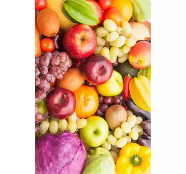 Adesivo frigo frutta - TenStickers