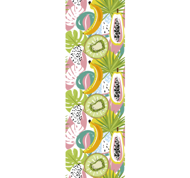 Adesivo per frigo con motivo frutta tropicale - TenStickers