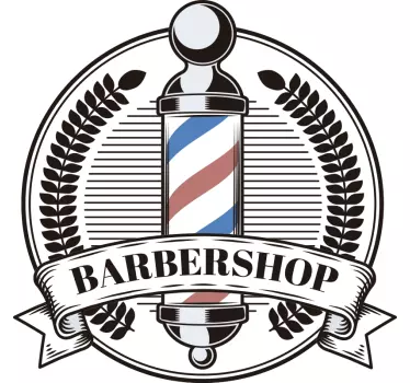 Sticker azienda angolo del barbiere - TenStickers