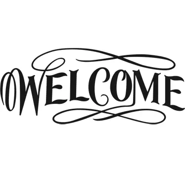 Sticker decorativo immagine welcome - TenStickers