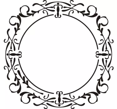 Adesivi animali per bambini cornice circolare elegante - TenStickers