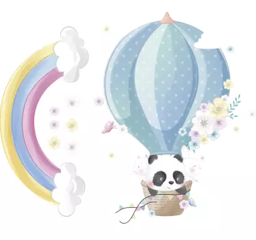 Adesivi murali animali su tono palloncino palloncino vivaio - TenStickers