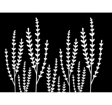 Adesivo per schermo doccia floreale traslucido - TenStickers