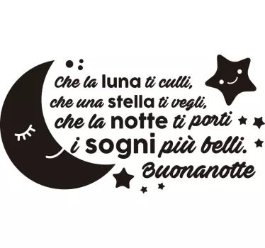 Adesivi della buona notte - TenStickers