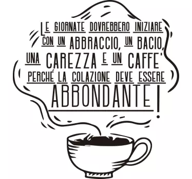 sticker ricetta cucina parete citazione - TenStickers