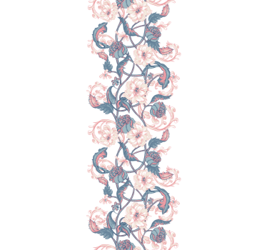Fiori di magnolia disegno finestra decalcomania - TenStickers