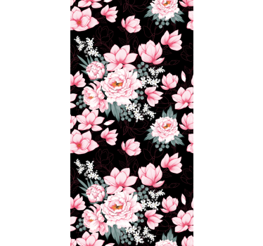 Adesivo per finestre piante di magnolia - TenStickers