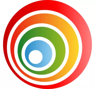 Sticker decorativo cerchi concentrici - TenStickers