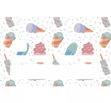 Adesivo carta di credito tema gelato colorato - TenStickers