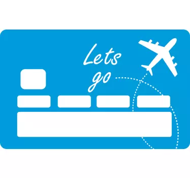 Adesivo carta di credito a tema viaggio - TenStickers