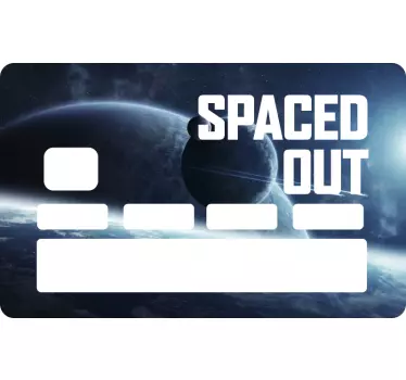 Adesivo carta di credito carta spaziale - TenStickers
